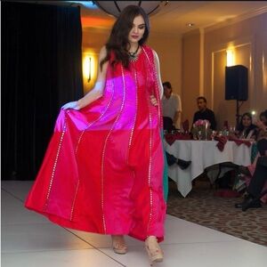 Elegant Pink Evening Gown